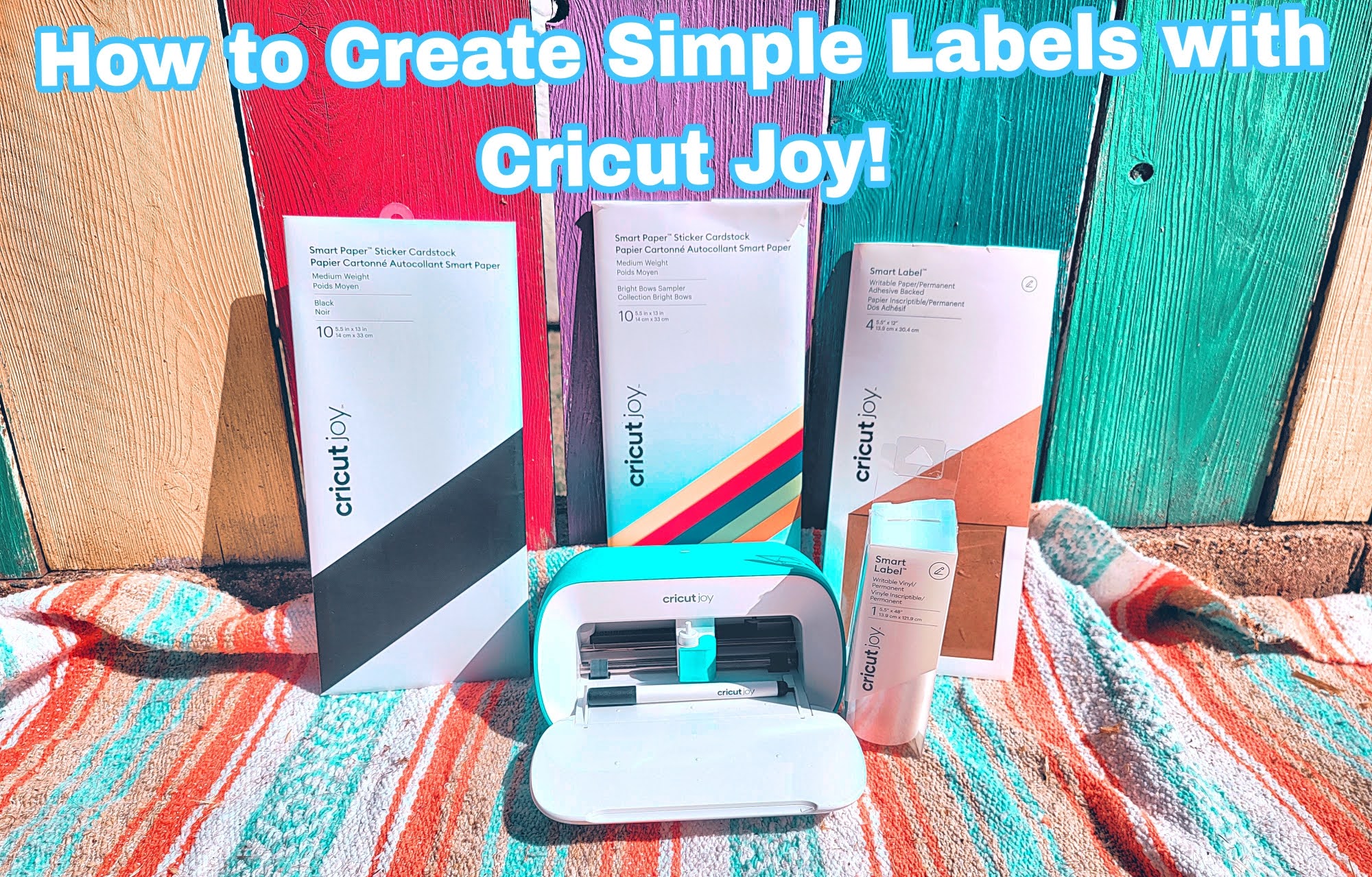 how to make simple labels with cricut joy